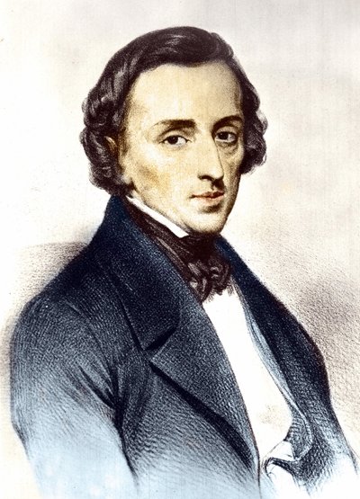 Portrait of Frederick Chopin (1810-1849), Polish composer by Unknown artist