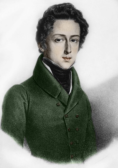 Portrait of Frederick Chopin (1810 - 1849), Polish composer. by Unknown artist