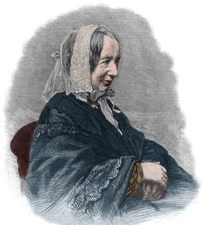 Portrait of Fredrika Bremer (1801-65) a Swedish writer and a feminist activist by Unknown artist