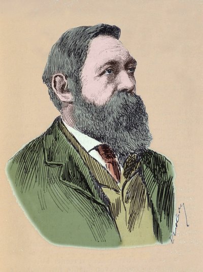 Portrait of Friedrich Engels (1820-1895), German philosopher and socialist theorist. by Unknown artist