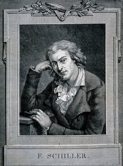 Portrait of Friedrich von Schiller by Unknown artist