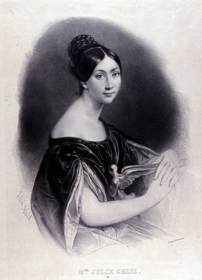 Portrait of Giulia Grisi, Italian soprano by Unknown artist