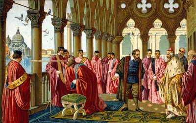 Portrait of Galileo Galilei Presenting the Telescope to the Doge in Venice by Unknown artist