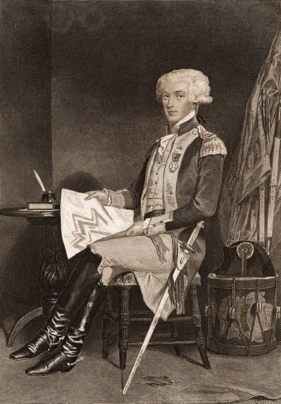 Portrait of General La Fayette by Unknown artist