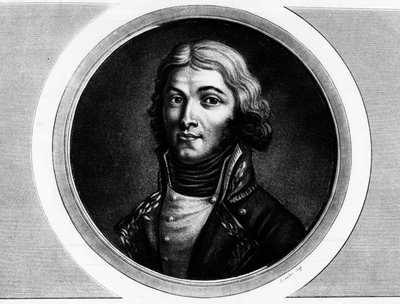 Portrait of General Louis Lazare Hoche (1768-1797). Engraving in 