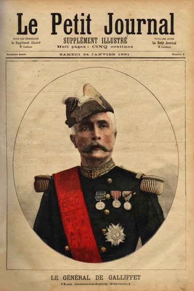 Portrait of General Marquis Gaston de Galliffet (1830-1909), army commander, candidate for the presidency of the republic in 1879 and minister of war in 1899. Engraving in 