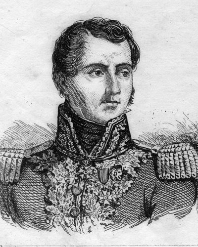 Portrait of General Pierre Francois Joseph du CREUX Flour 1770-1835. Engraving of the 19th century. by Unknown artist