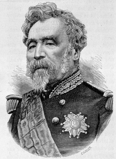 Portrait of General de la Motterouge. Engraving in 