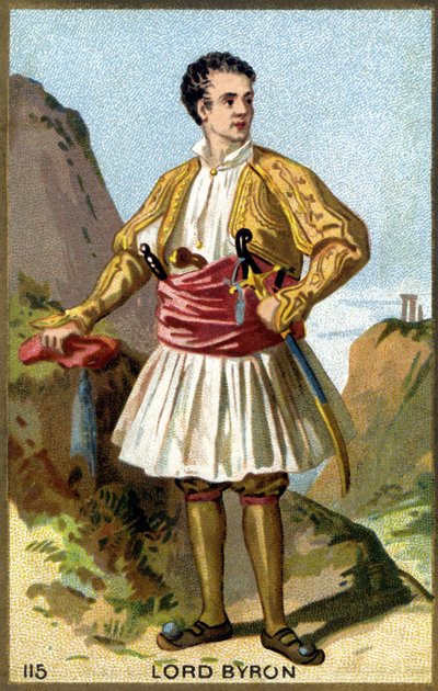 Portrait of George Gordon Noel, 6th Baron Byron, Lord Byron Dressed in Greek by Unknown artist
