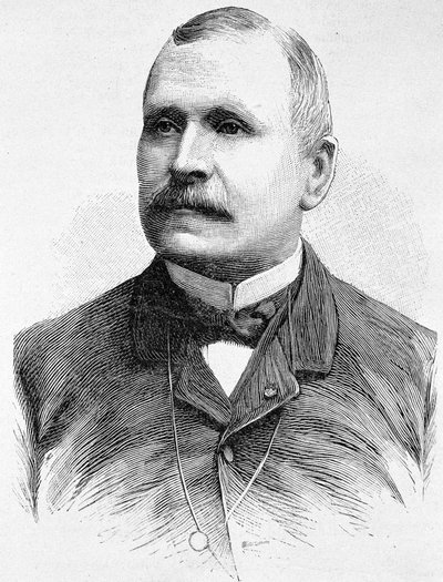 Portrait of Georges Boulanger (1837 - 1891). Engraving from 