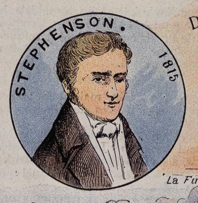 Portrait of Georges Stephenson in 1815 (1781 -1848), British engineer by Unknown artist