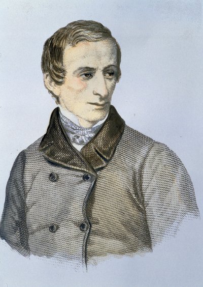 Portrait of Giacomo Leopardi (1798 - 1837) by Unknown artist