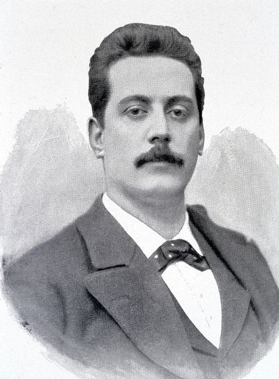 Portrait of Giacomo Puccini, Italian composer (1858-1924) by Unknown artist