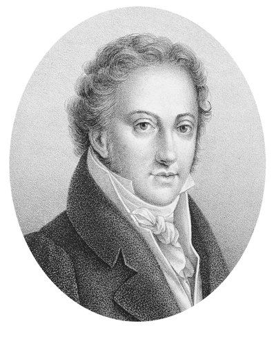 Portrait of Gioacchino Rossini, Italian composer by Unknown artist