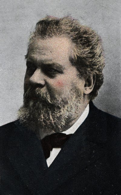Portrait of Giosue Carducci (1835-1907), Italian Poet, Early 20th Century Chromolithograph by Unknown Artist
