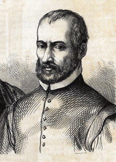 Portrait of Giovanni Pierluigi da Palestrina (1525-1594), Italian composer. by Unknown artist