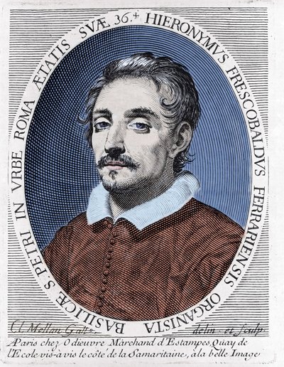 Portrait of Girolamo Frescobaldi, Italian composer by Unknown artist