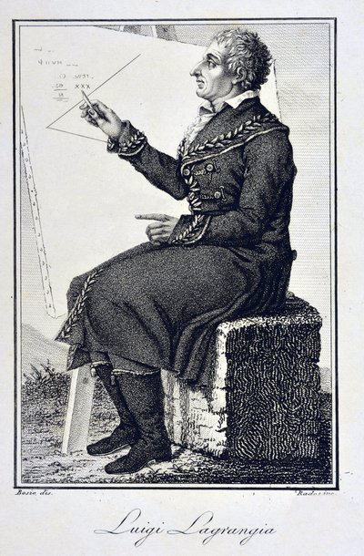 Portrait of Joseph Louis, Earl of Lagrange, French Mathematician by Unknown artist