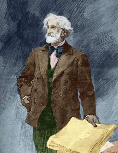 Portrait of Giuseppe Verdi (1813-1901), Italian composer by Unknown artist