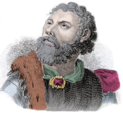 Portrait of Godefroi by Bouillon, Duke of Basse Lorraine by Unknown artist