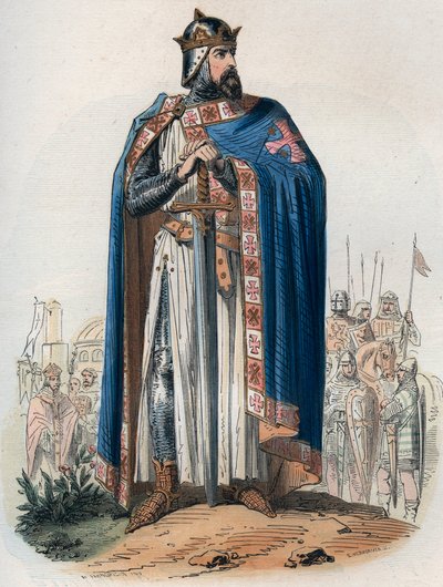 Portrait of Godefroy de Bouillon in cross suit by Unknown artist