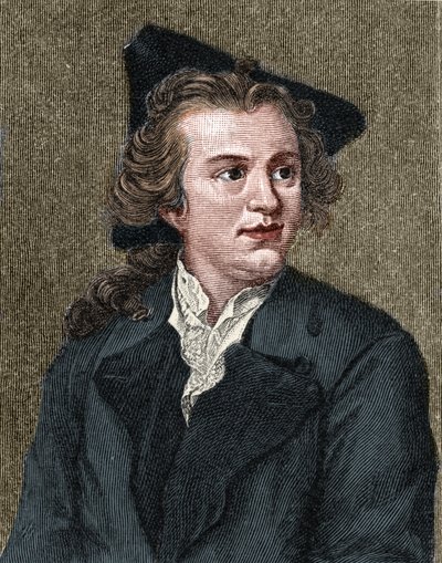 Portrait of Gotthold Ephraim Lessing (1729-1781) German writer and playwright by Unknown artist
