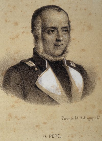 Portrait of Guglielmo Pepe (1783 - 1855) by Unknown artist