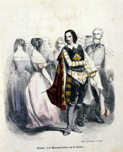 Portrait of Gustave Roger, French tenor, in 