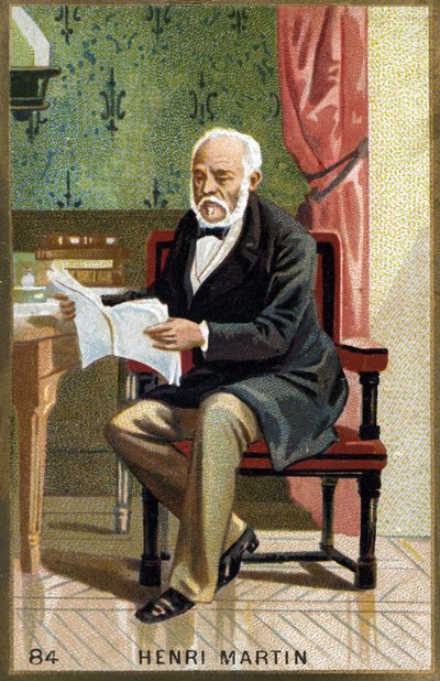 Portrait of Henri Martin. 19th century chromolithography by Unknown artist