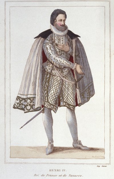Portrait of Henry IV, King of France (engraving of 1830) by Unknown artist