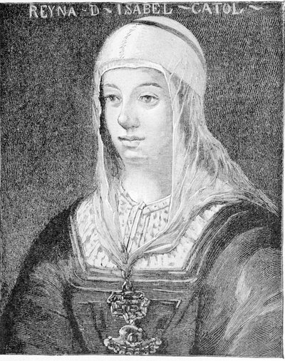 Portrait of Isabella I the Catholic (1451 - 1504), Queen of Castile. by Unknown artist