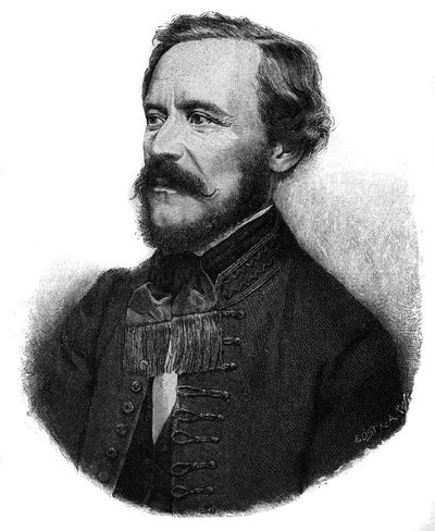 Portrait of Joseph Baron Eotvos, Hungarian writer and statesman by Unknown artist