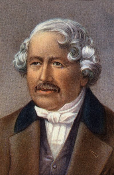 Portrait of Jacques Daguerre, inventor of the daguerreotype by Unknown Artist