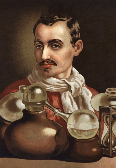 Portrait of Jan Baptist Van Helmont. Flemish doctor and chemist disciple of Paracelsus (Brussels) by Unknown artist