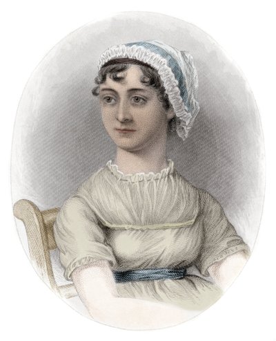 Portrait of Jane Austen (1775-1817) - Portrait of the English writer Jane Austen (1775-1817) by Unknown artist
