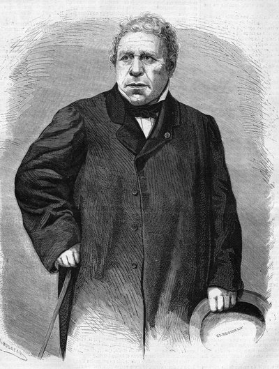 Portrait of Jean Auguste Dominique Ingres (1780-1867). French painter by Unknown artist