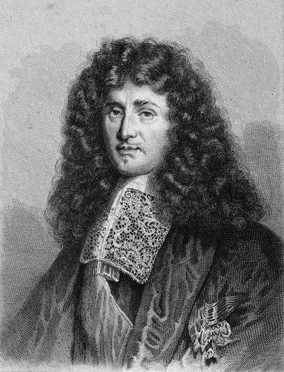 Portrait of Jean-Baptiste Colbert (1619-1683), French politician - in 