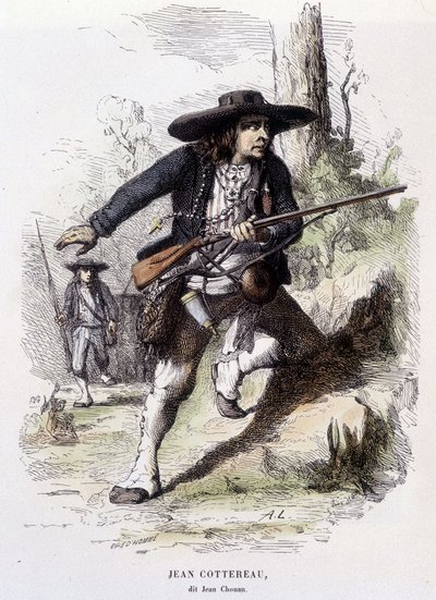 Portrait of Jean Cottereau, known as Jean Chouan (1757-1794), leader of the insurrection in Lower Maine in 1793 - engraving by Unknown artist