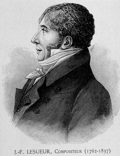 Portrait of Jean Francois Lesueur (1762 - 1837), French composer by Unknown artist