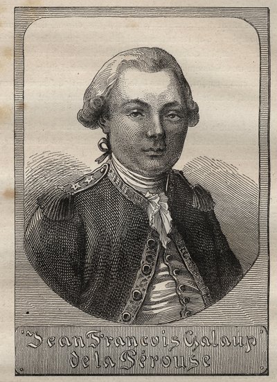 Portrait of Jean Francois de Galaup, Count of La Perouse (1741-1788) - illustration taken from 