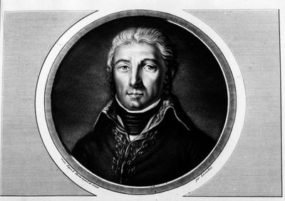 Portrait of Jean Victor Moreau (1763-1813) general of the Armee du Rhine. Engraving in 
