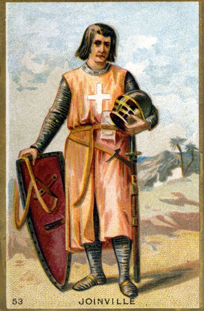 Portrait of Jean de Joinville (1225 - 1317) French columnist. Chromolithography of the 19th century by Unknown artist