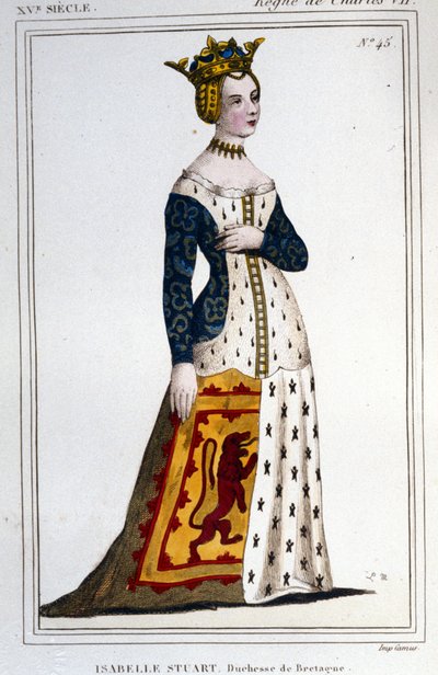Portrait of Jeanne - Isabelle Stuart, Duchess of Brittany. by Unknown artist
