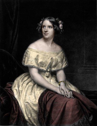 Portrait of Jenny Lind, Swedish singer by Unknown artist