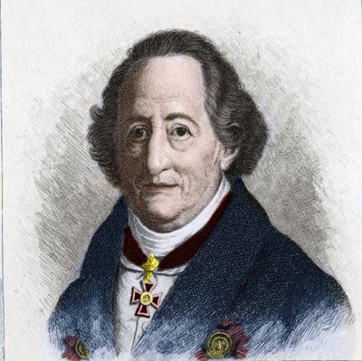 Portrait of Johann Wolfgang Goethe, German writer by Unknown artist