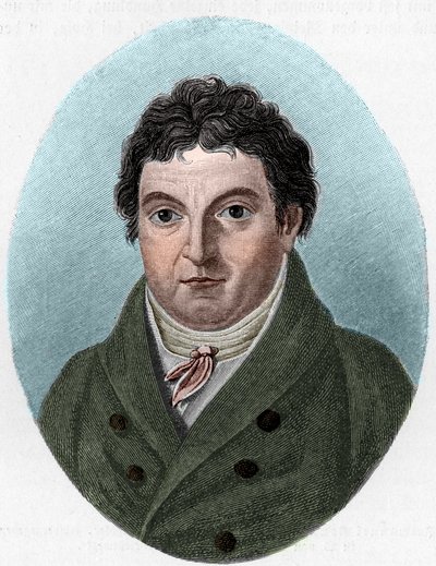 Portrait of Johann Gottlieb Fichte, German philosopher by Unknown artist