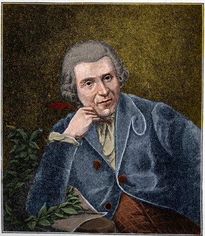 Portrait of Johann Wilhelm Ludwig Gleim, German poet by Unknown artist