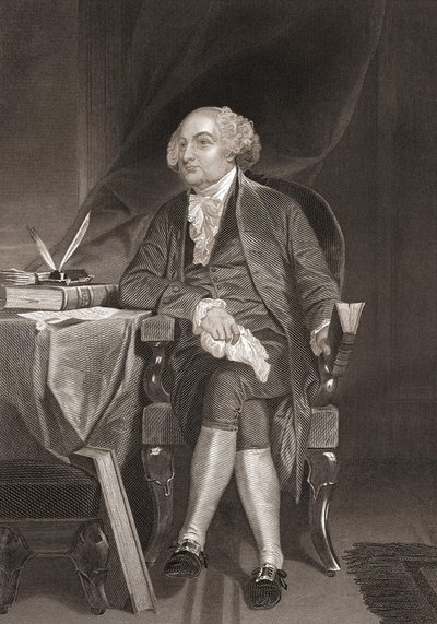 Portrait of John Adams, American Statesman and Second President of the United States by Unknown artist
