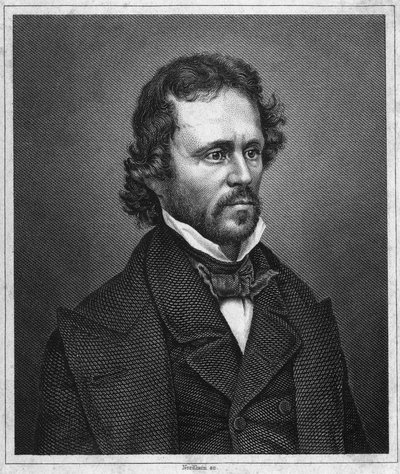 Portrait of John Charles Fremont (1813-1890), American officer and explorer. by Unknown artist
