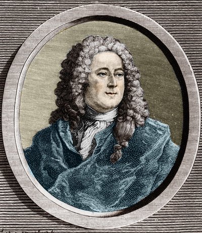 Portrait of John Law (1671 - 1729), Scottish Financial who caused bankruptcy in 1720 (Event of Quincampoix Street) by Unknown artist